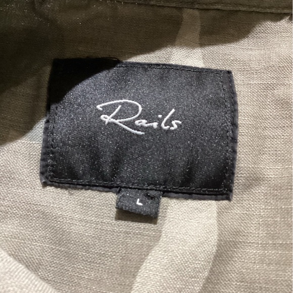 Rails Camouflage Mini Dress - Green and Gray - Picture 6 of 12